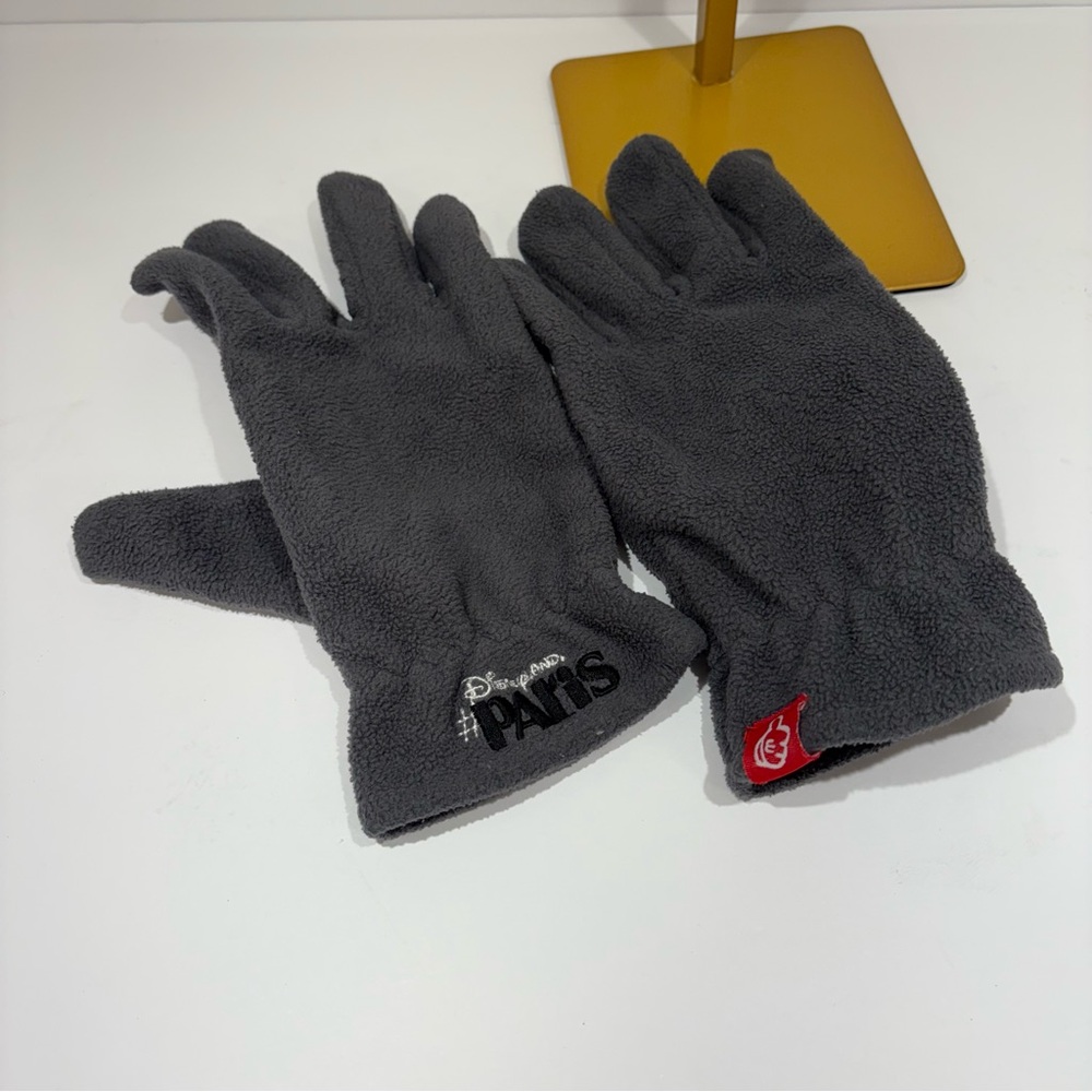 Disney PARIS Gray Fleece Gloves